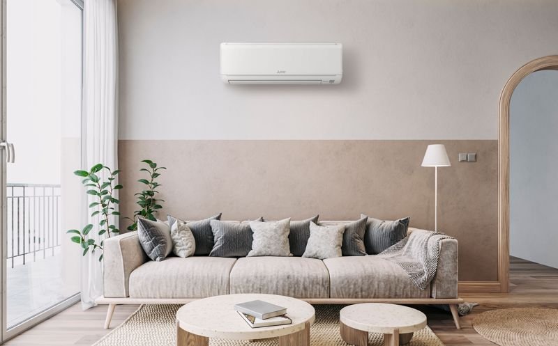 Mitsubishi Mini Split in Living Room